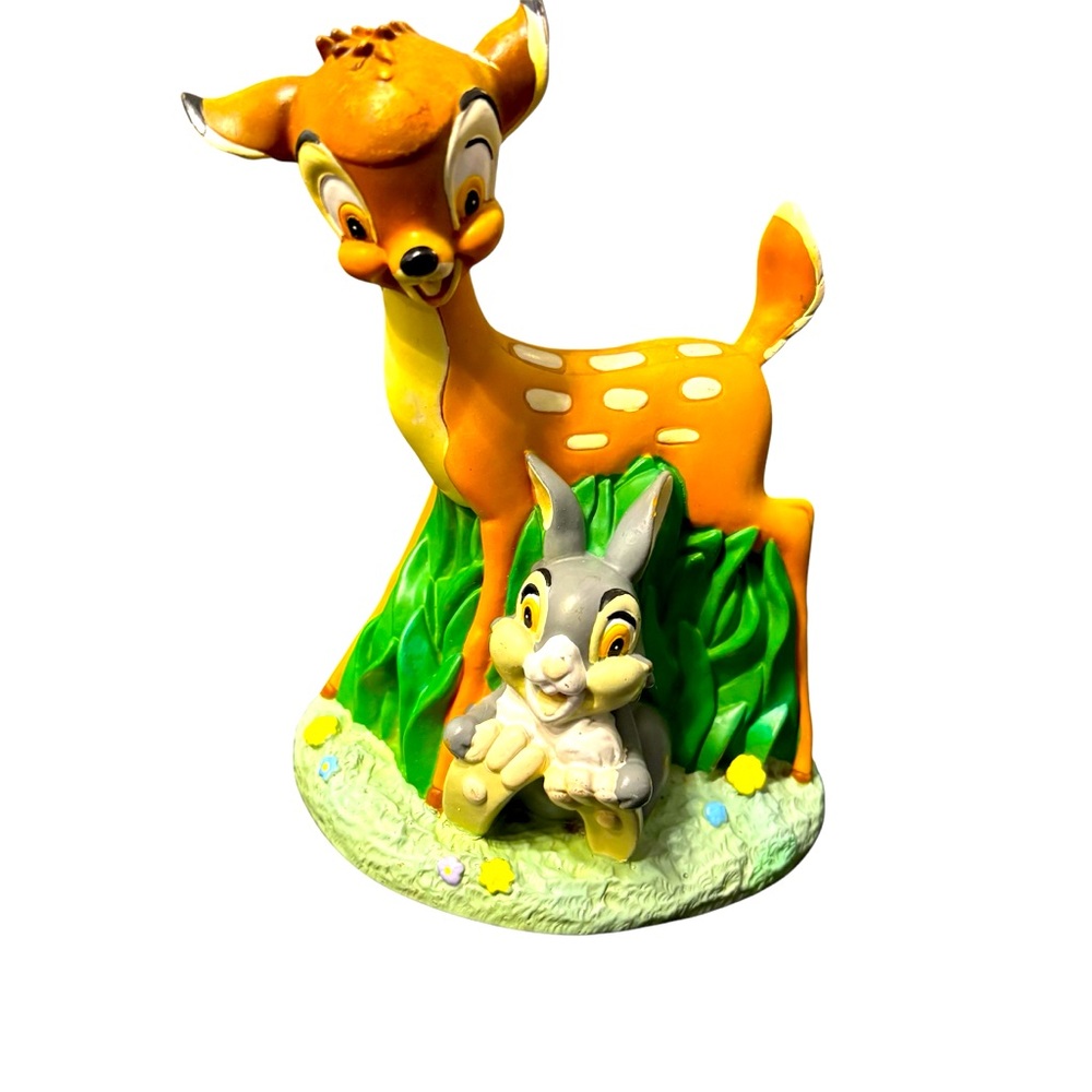 Walt Disney Animated Classic Bambi Thumper Figurine Painted Resin Figure Collect